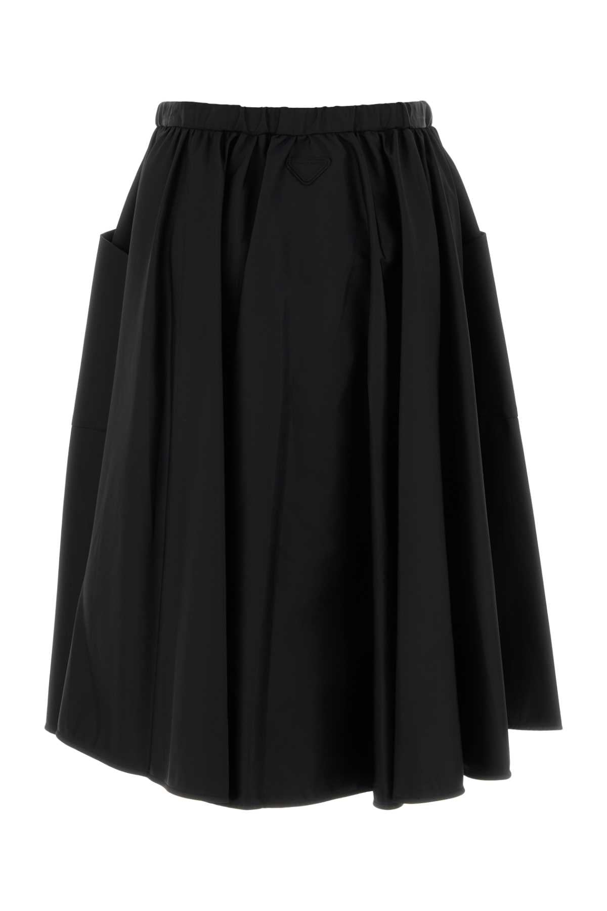 Black Re-Nylon Skirt Nero Exterior: Gonne