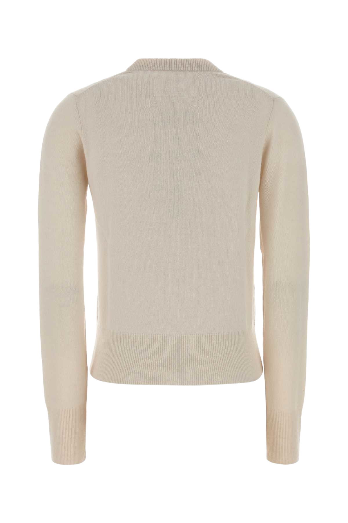 Ivory Cashmere Little 2 Cardigan Bone Exterior: Maglieria