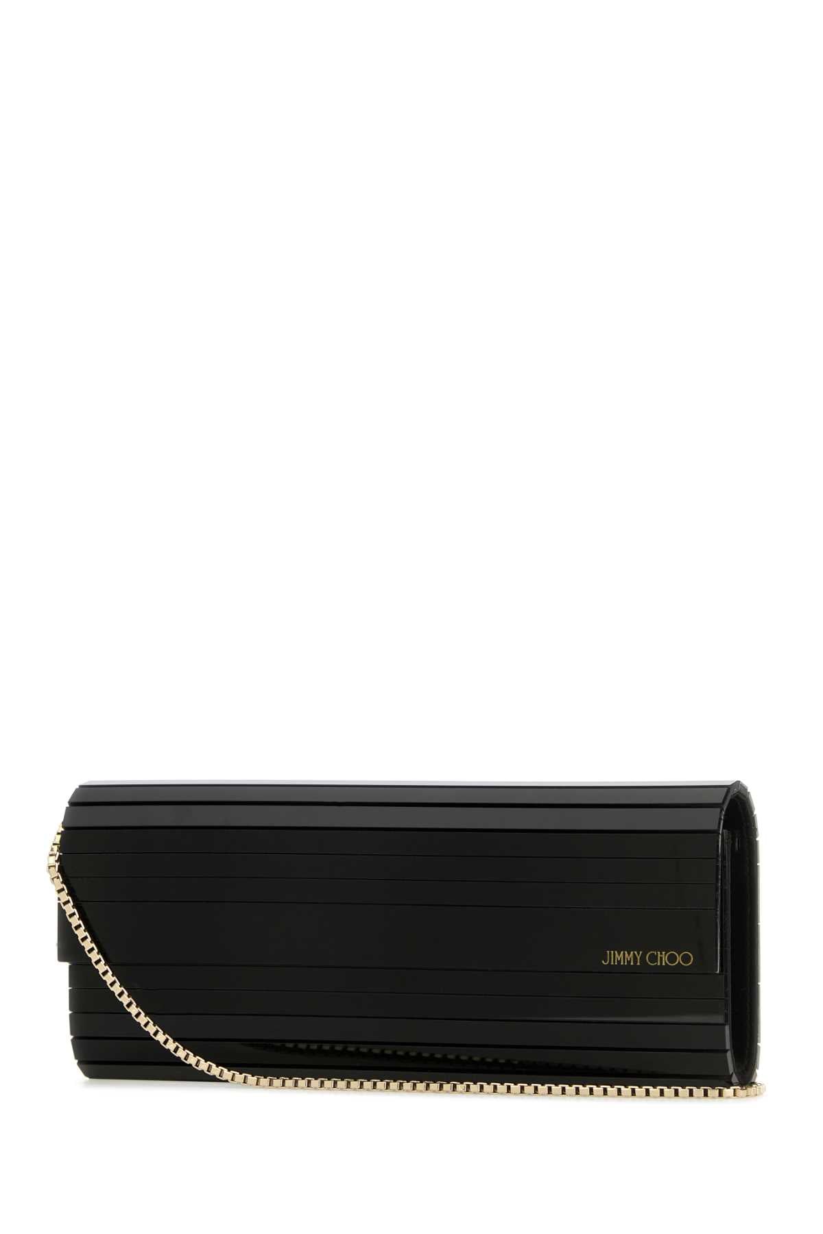 Black Plexy Fabric Brass Borse A Mano