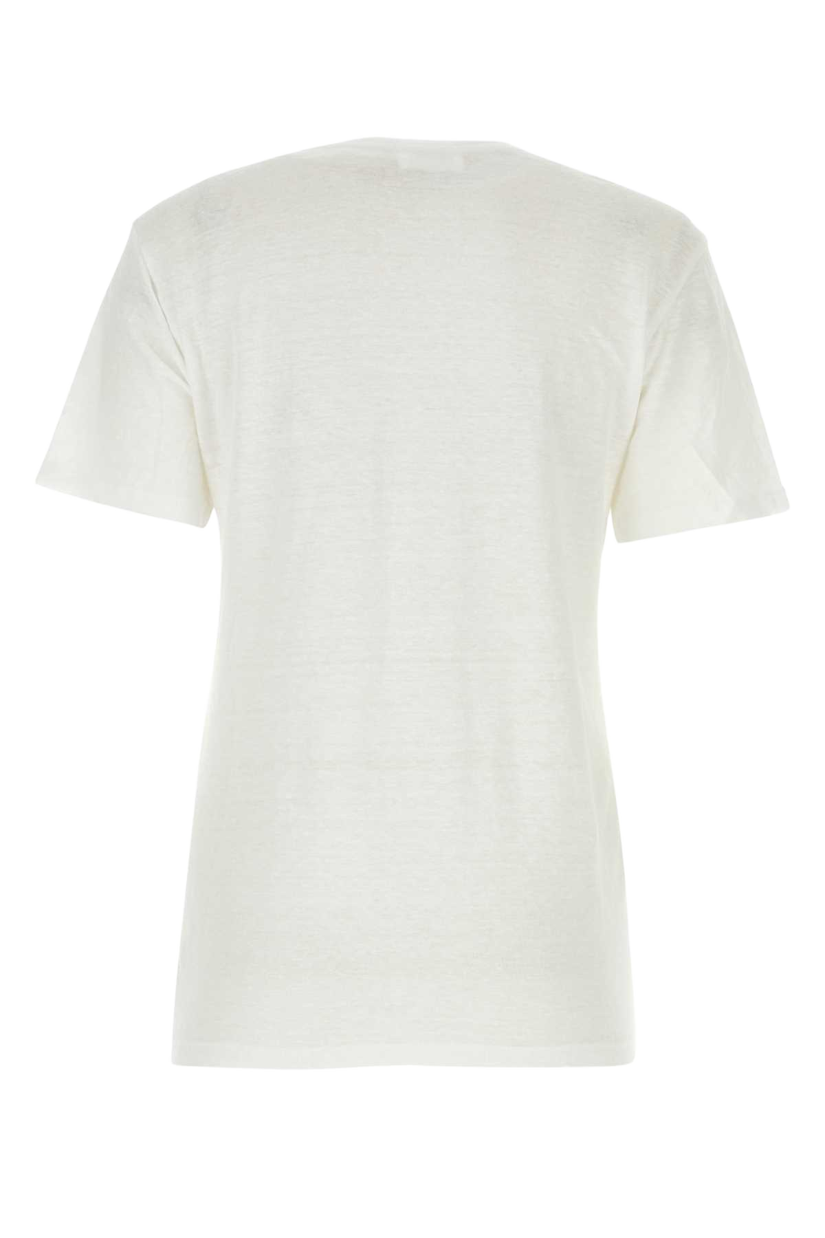 White Linen Zewel T-Shirt Matiere Principale:lin