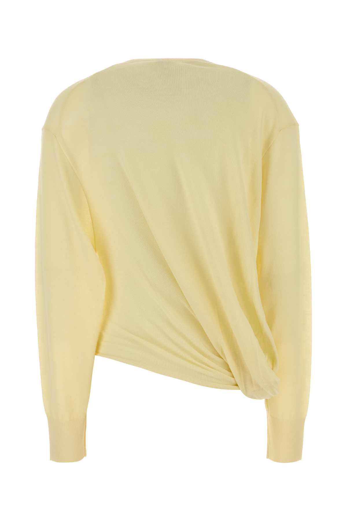 Light Yellow Exterior: Wool Nylon Maglieria