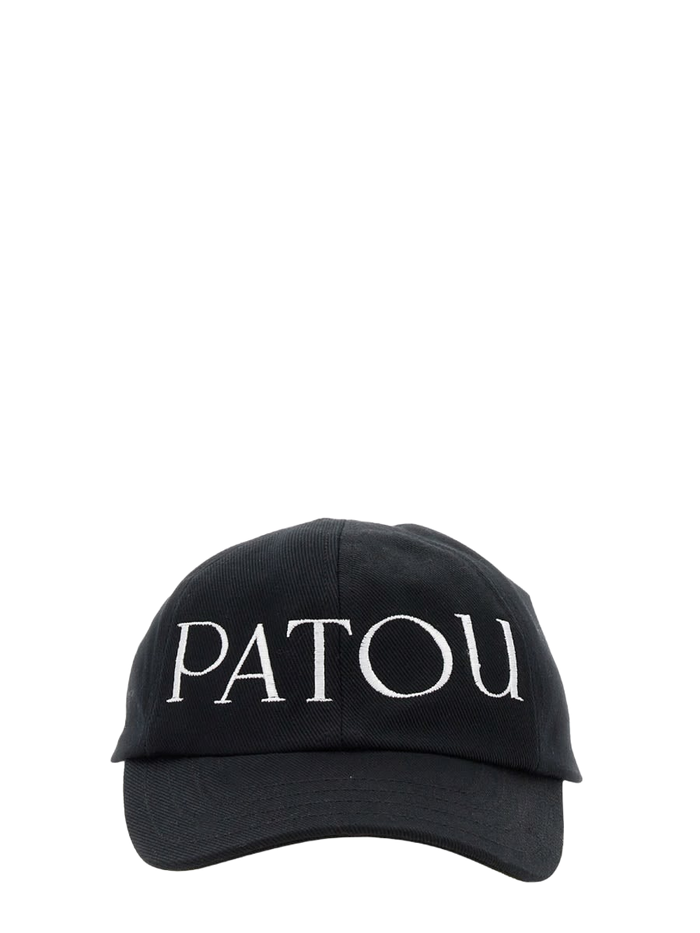 Baseball Hat With Logo Black Cotton