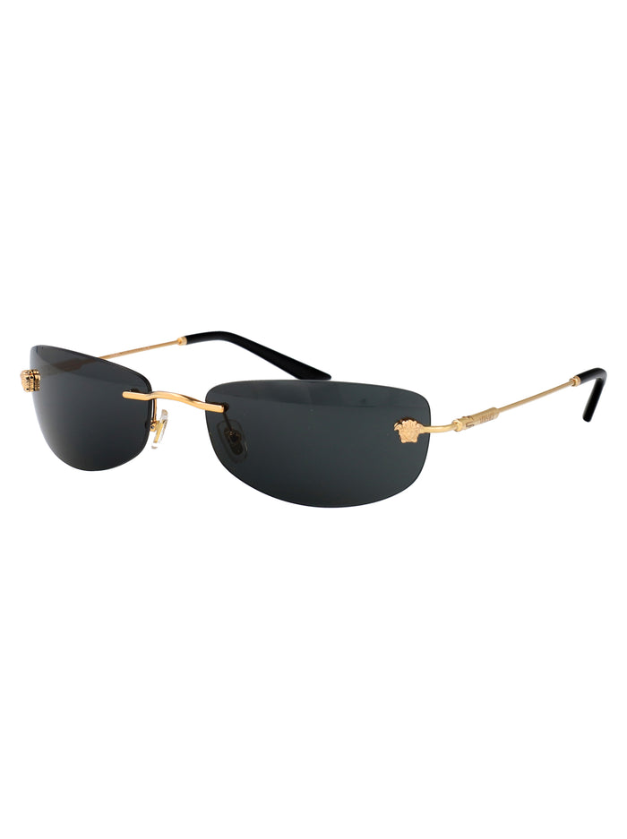 100287 Gold Metal Sunglasses