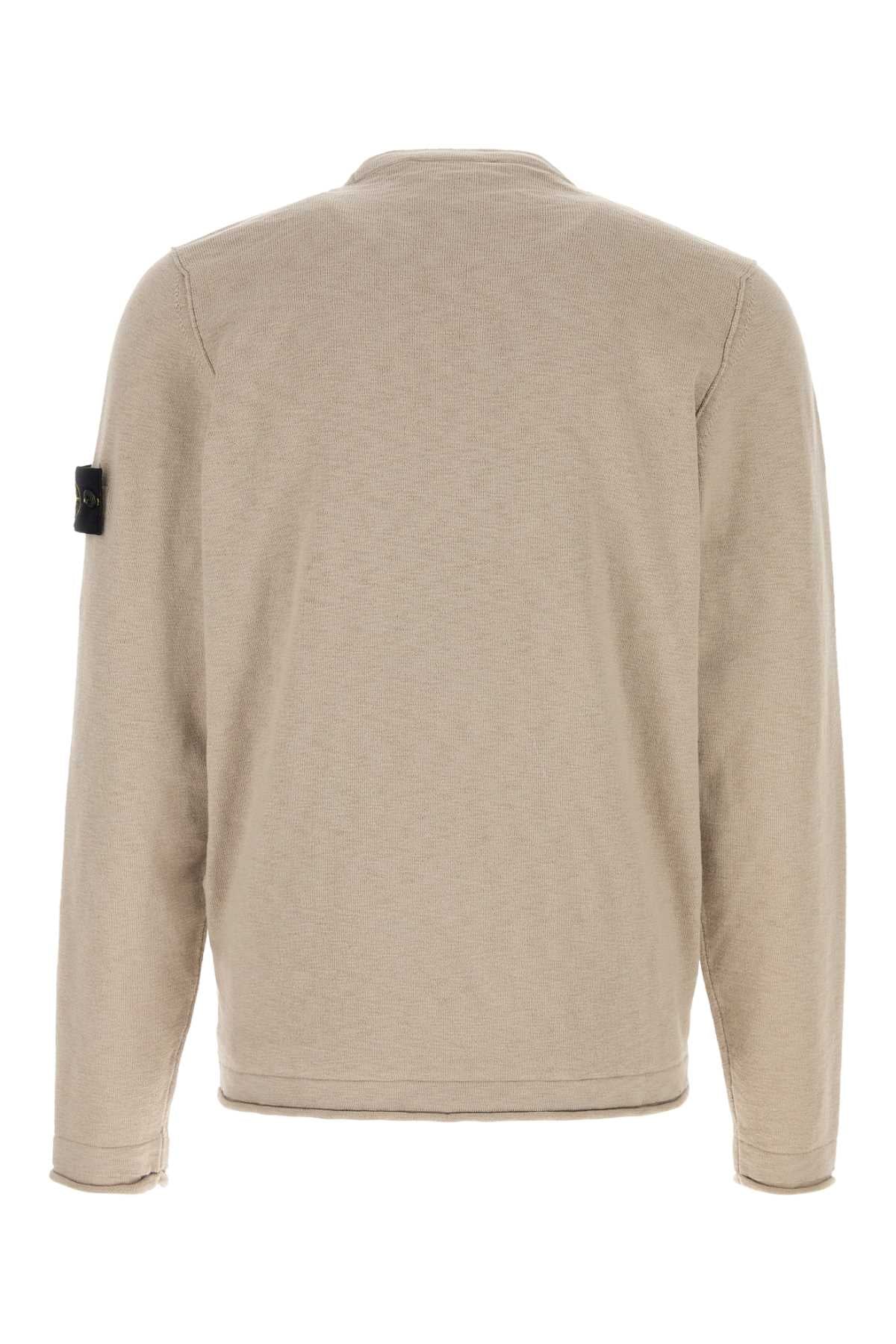 Cappuccino Cotton Blend Sweater Desert Maglieria