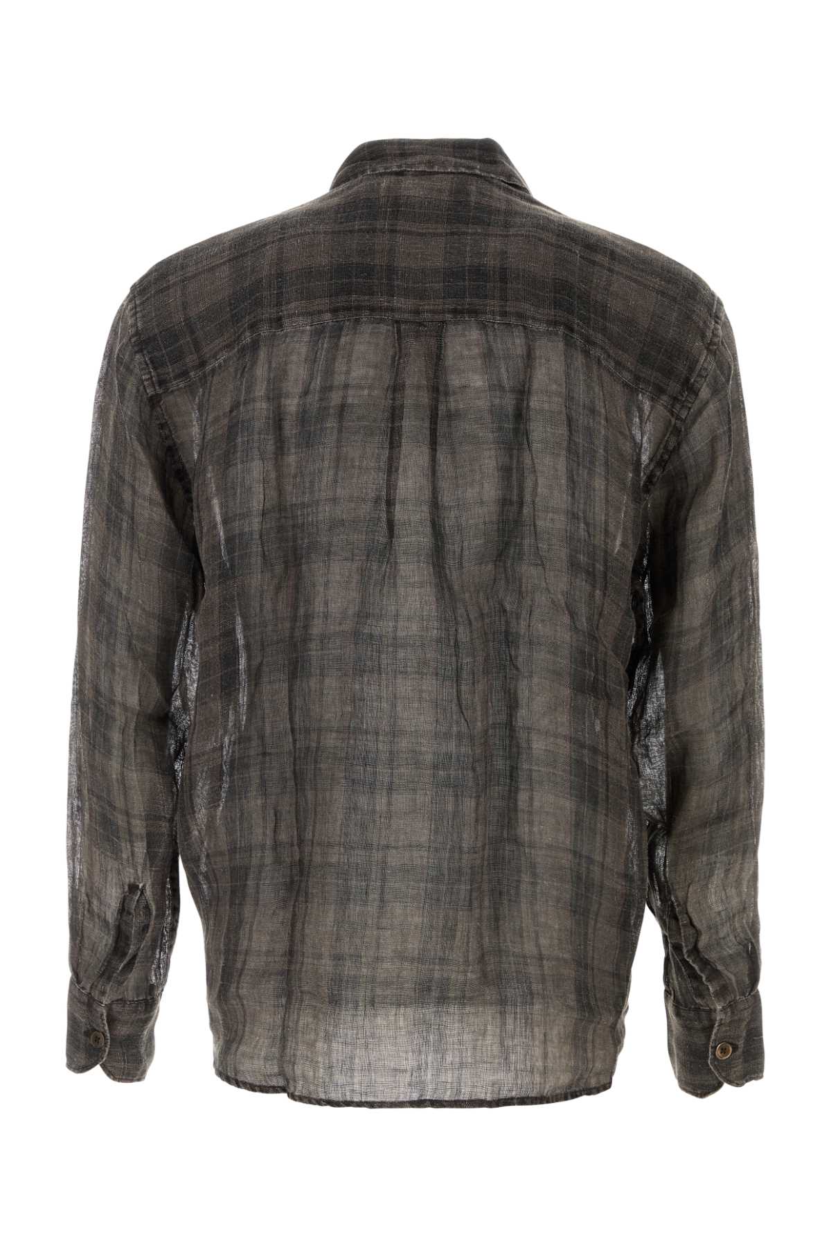 Penumbra Check Sheercoat Linen Exterior: Camicie