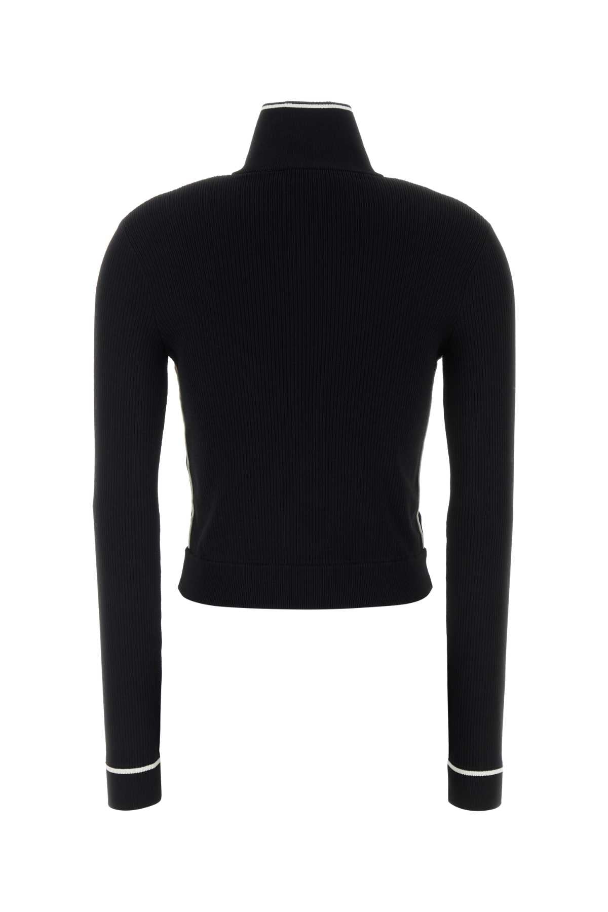 Black Viscose Blend Cardigan Blacknaturale Non Def. Maglie