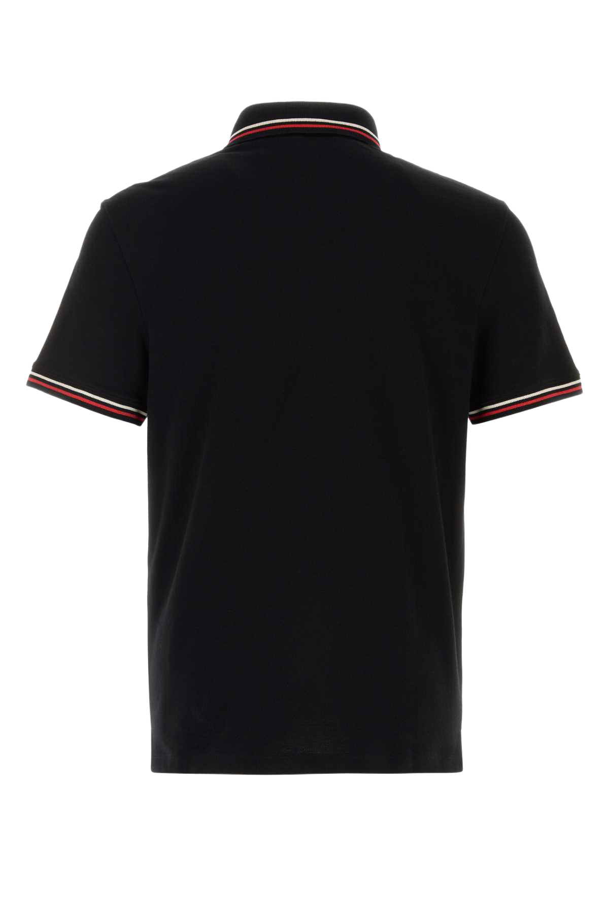 Black Cotton Polo Shirt Nero