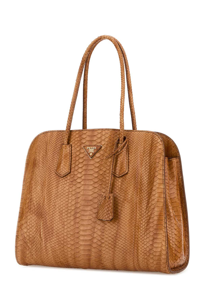 Orange Leather Shopping Bag Naturale Borse A Mano