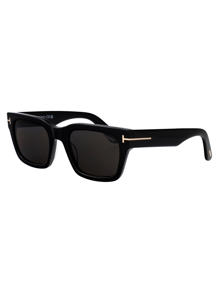 Ft1333 01a Nero Lucido / Fumo Acetate Sunglasses
