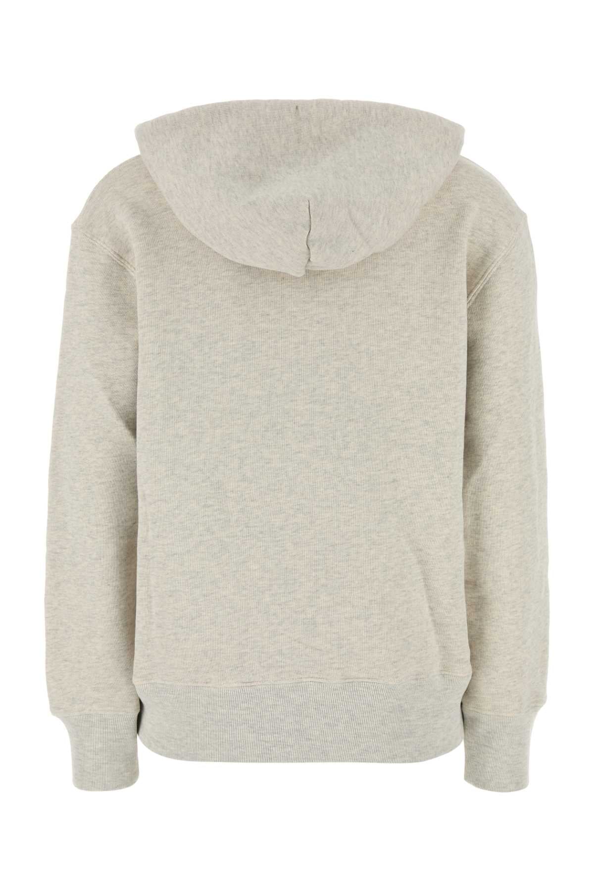 Melange Light Grey Cotton Main Wom Sweatshirt A2jm Exterior: Felpe