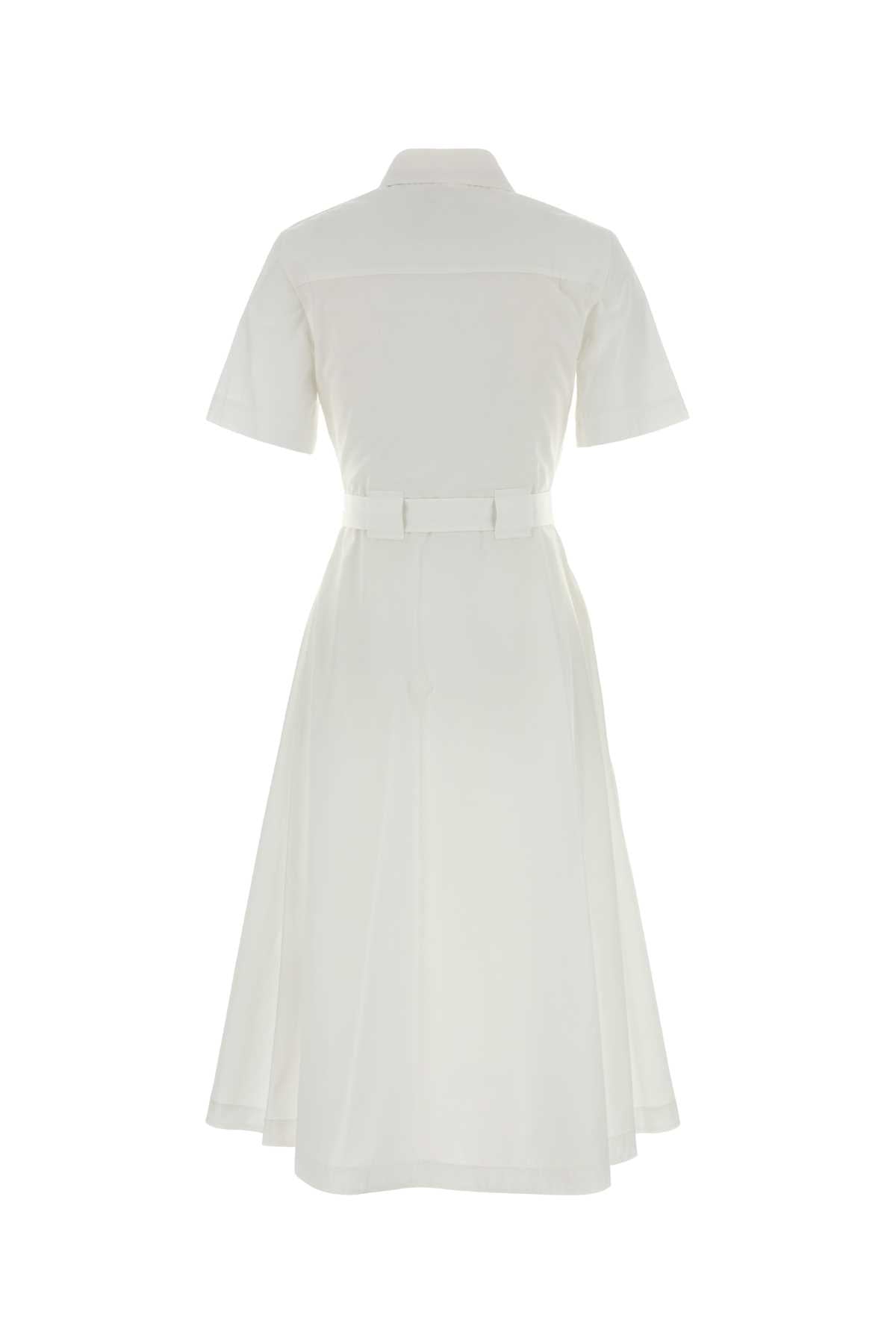 White Poplin Shirt Dress Opticwhite Exterior: Cotton Abiti