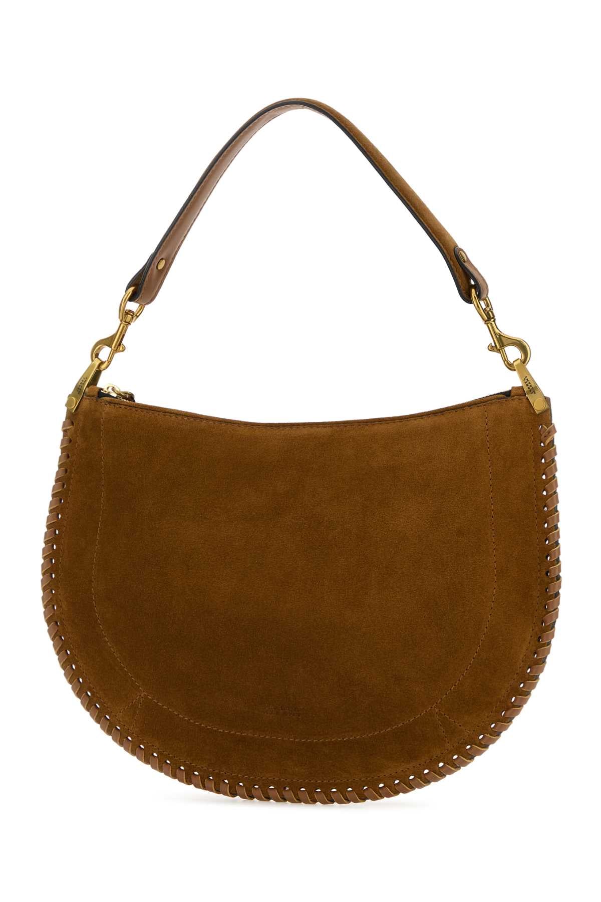 Camel Suede Oskan Shoulder Bag Cognac Borse A Tracolla