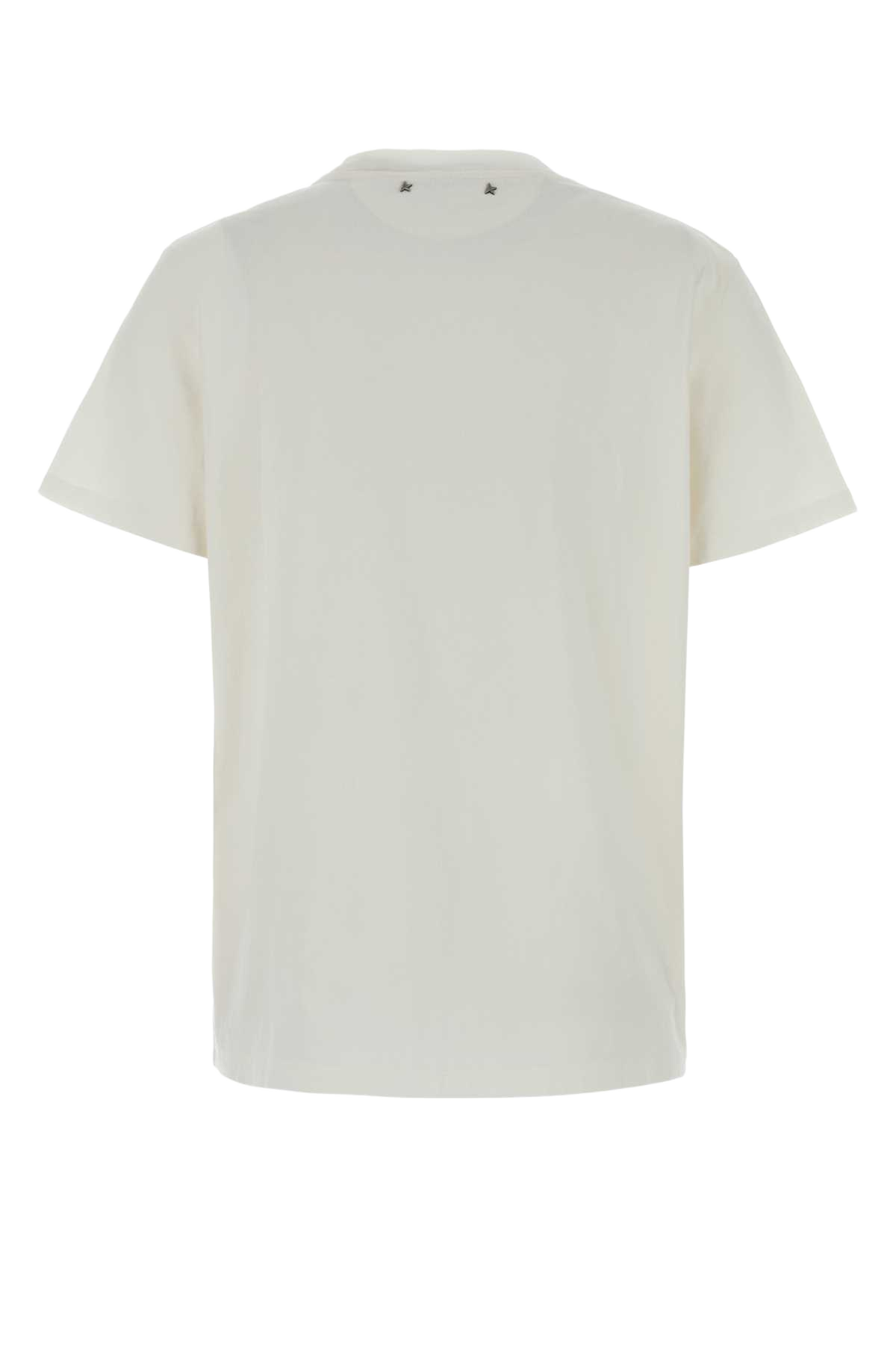 White Cotton T-Shirt Vintagewhite Exterior