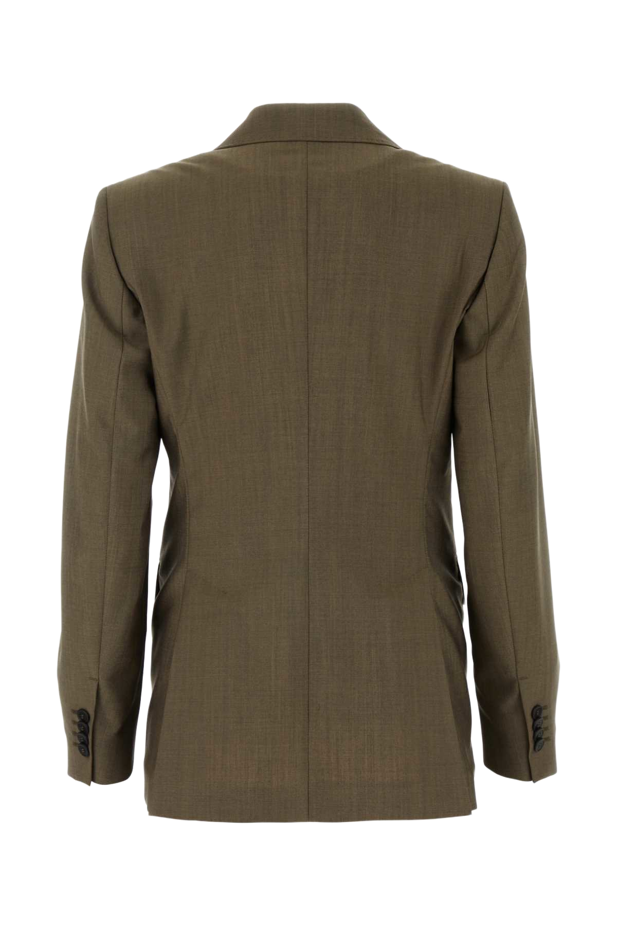 Mud Wool Blend Apice Blazer Cuoio Exterior: Virgin Mohair Giacche E Gilet