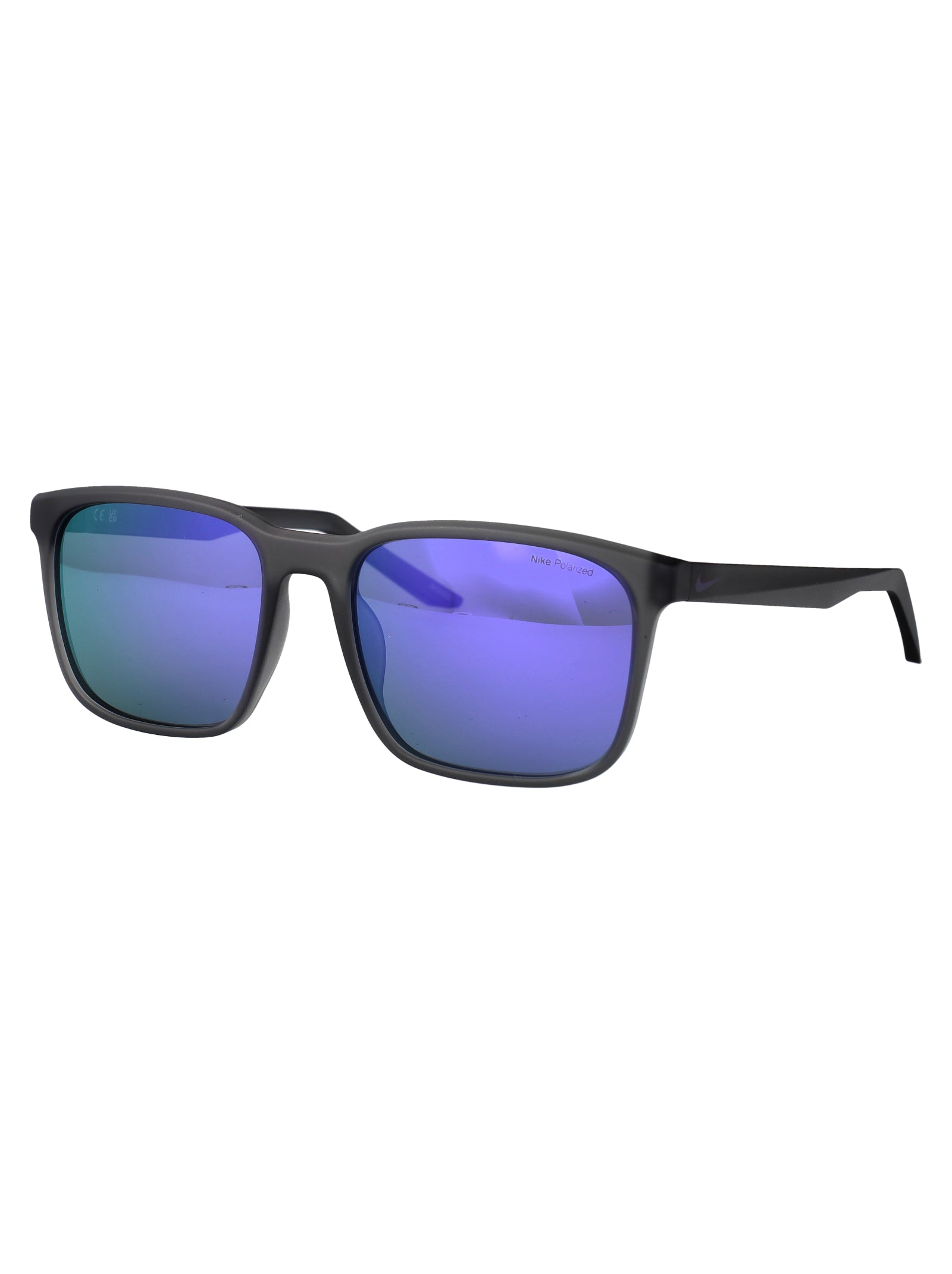 Nikeravepfd1849 66 Matte Smoke Grey /polar Purple Injected Sunglasses