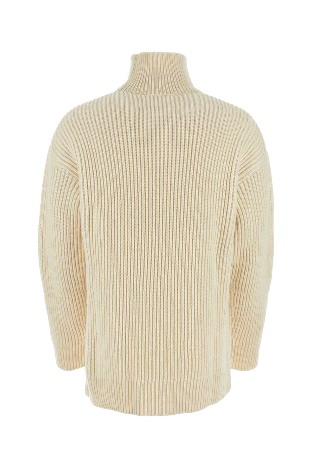 Ivory Wool Sweater 106 Exterior: Maglieria