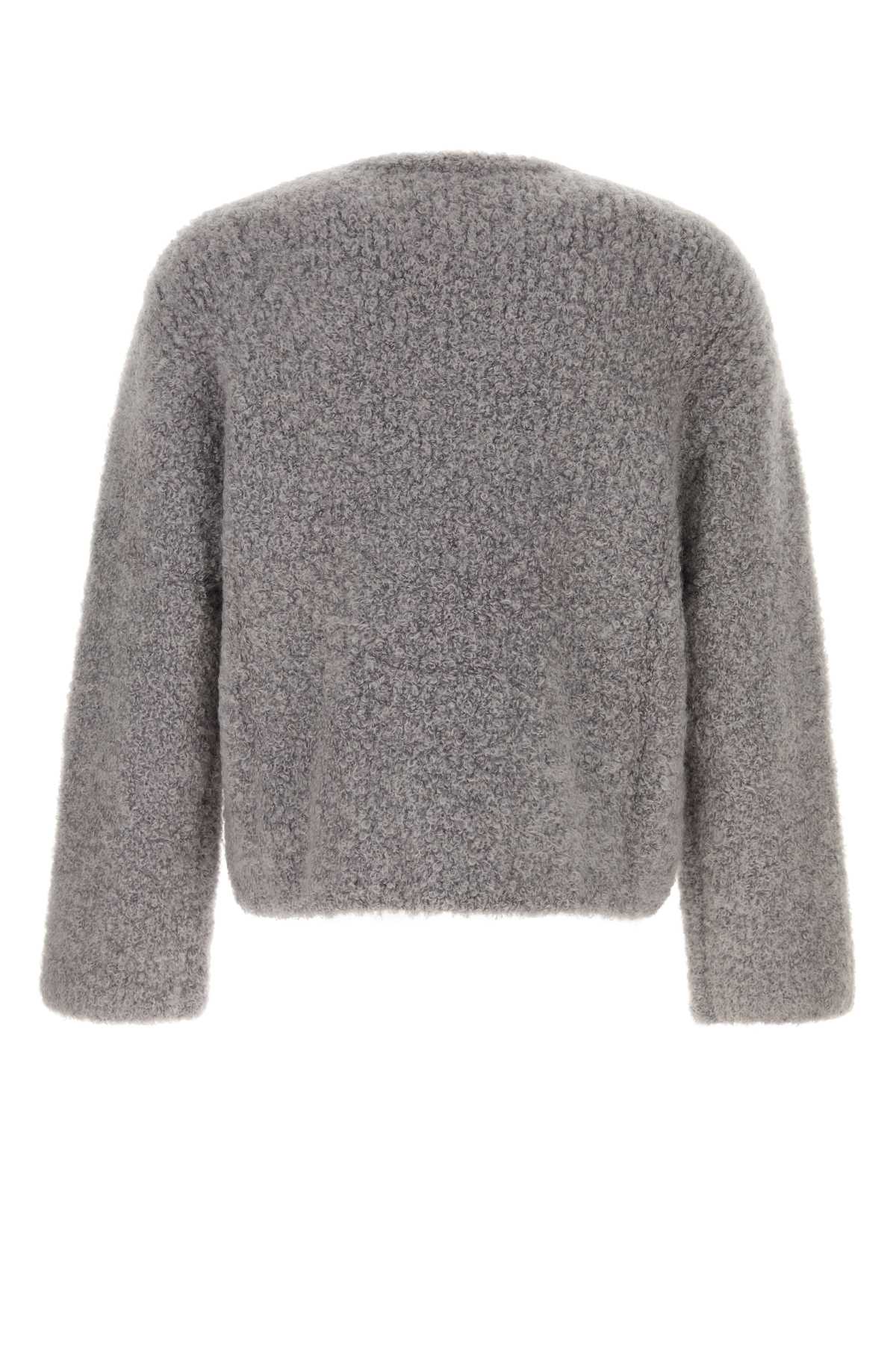 Grey Stretch Mohair Blend Jermaine Sweater Fuzzybouclé Maglieria