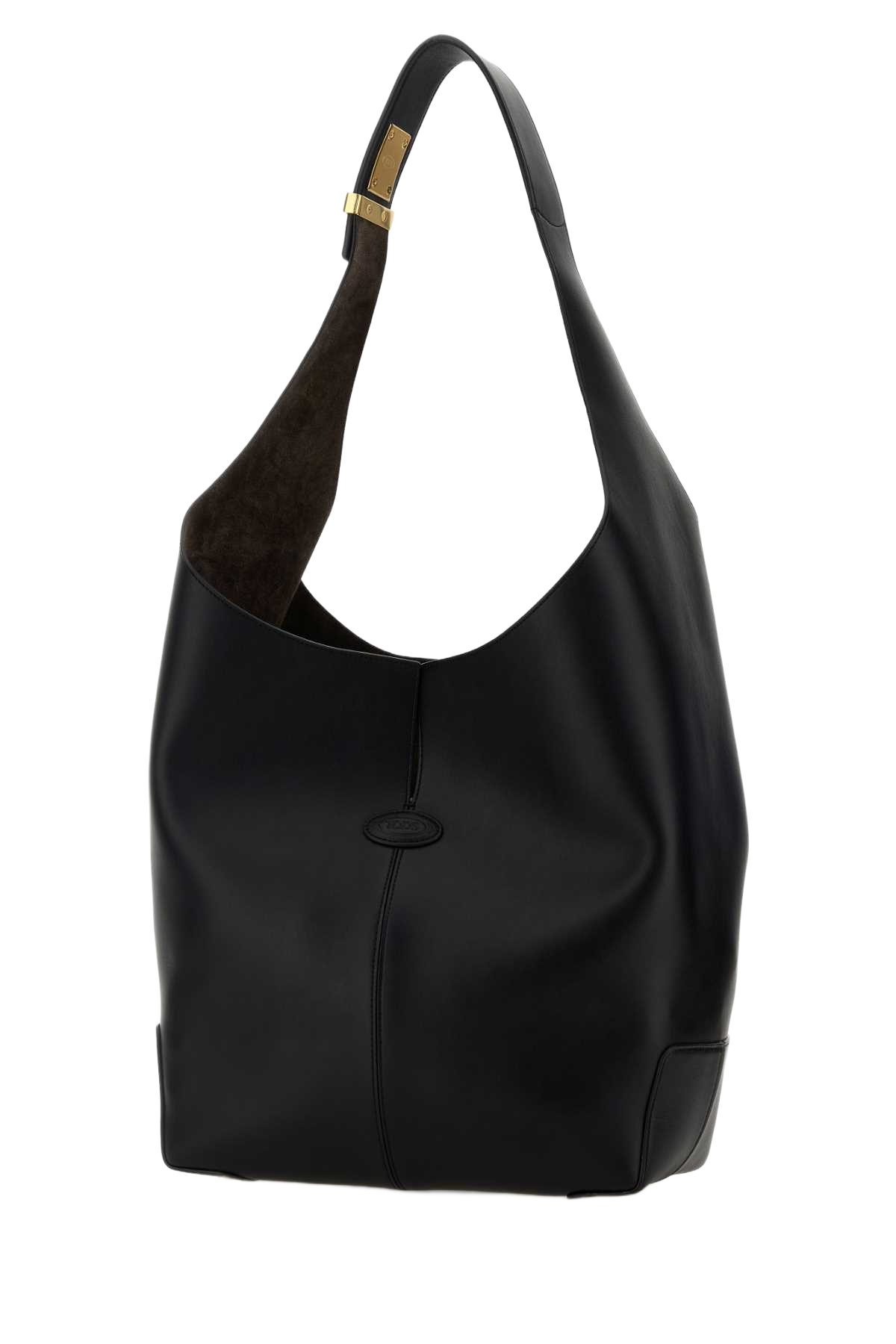 Black Leather Tod S Di Bag Folio Bucket Nero Borse A Mano