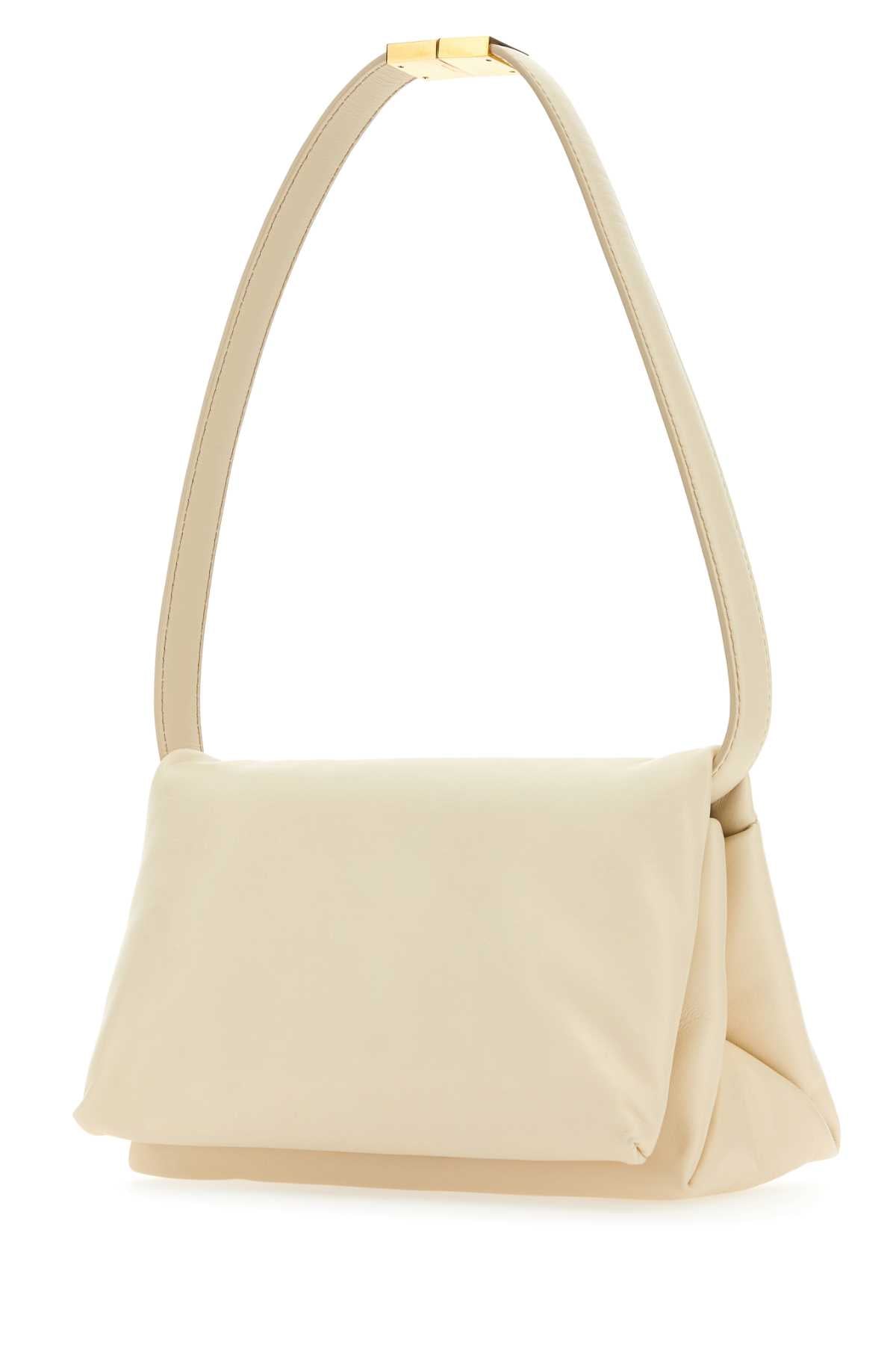 Ivory Leather Prisma Shoulder Bag Borse A Mano