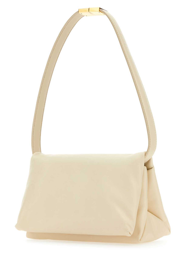 Ivory Leather Prisma Shoulder Bag Borse A Mano