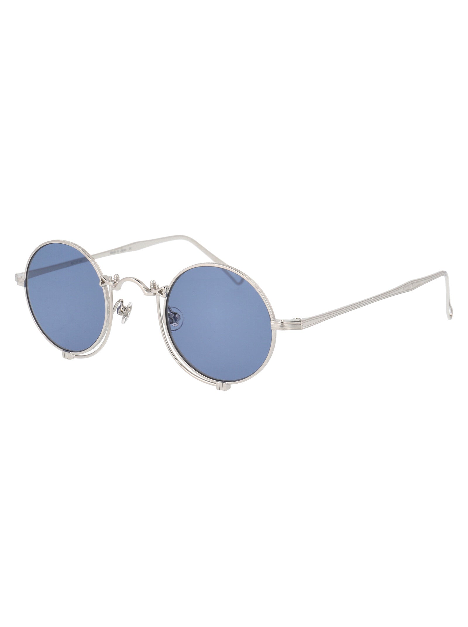 Palladium White Cobalt Blue Metal Sunglasses