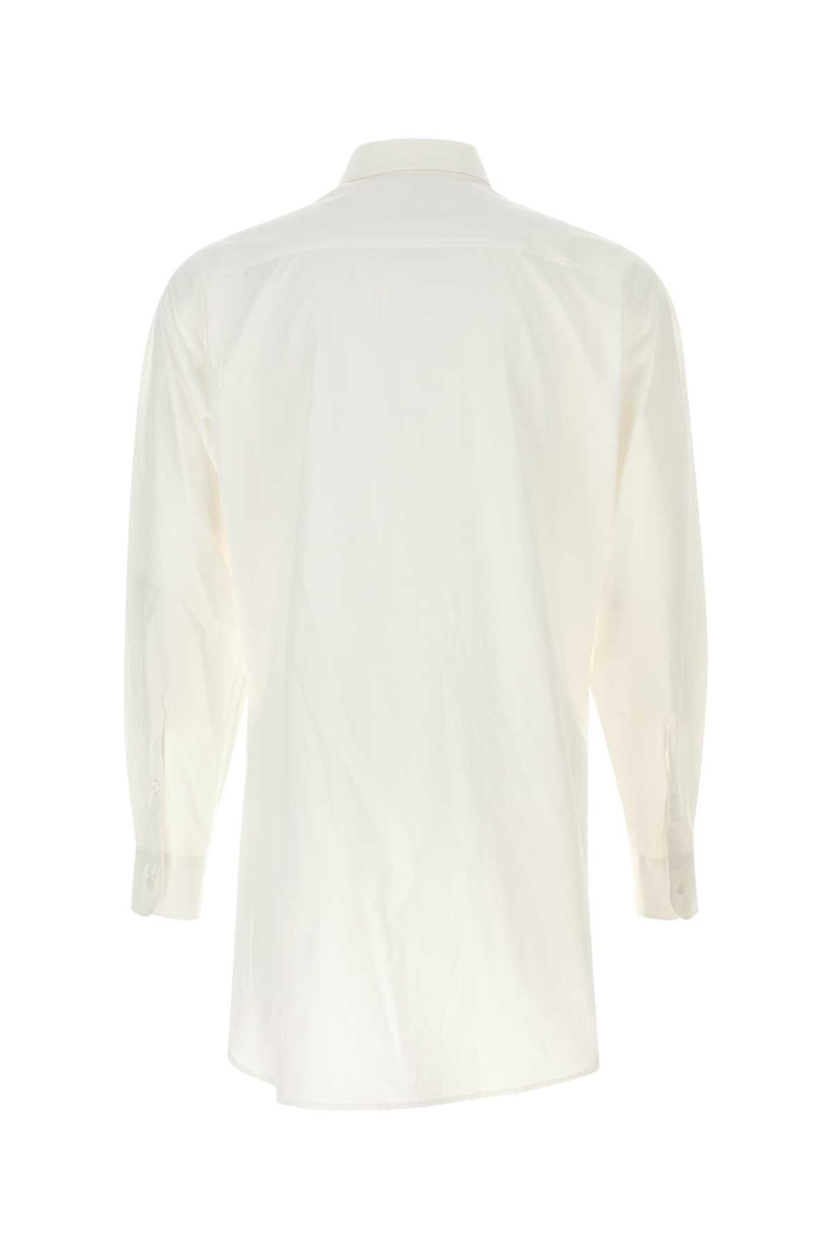 White Cotton Shirt Exterior: Camicie