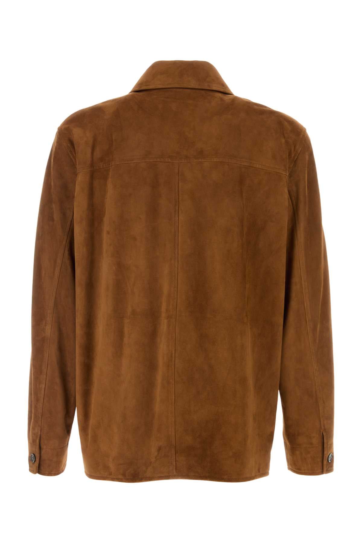 Caramel Suede Jacket Rhumambre Camicie