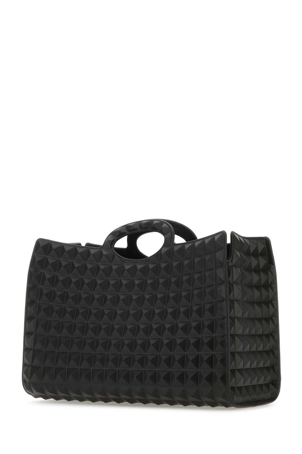 Black Rubber Le Troisiã¨me Shopping Bag Exterior: Borse A Mano