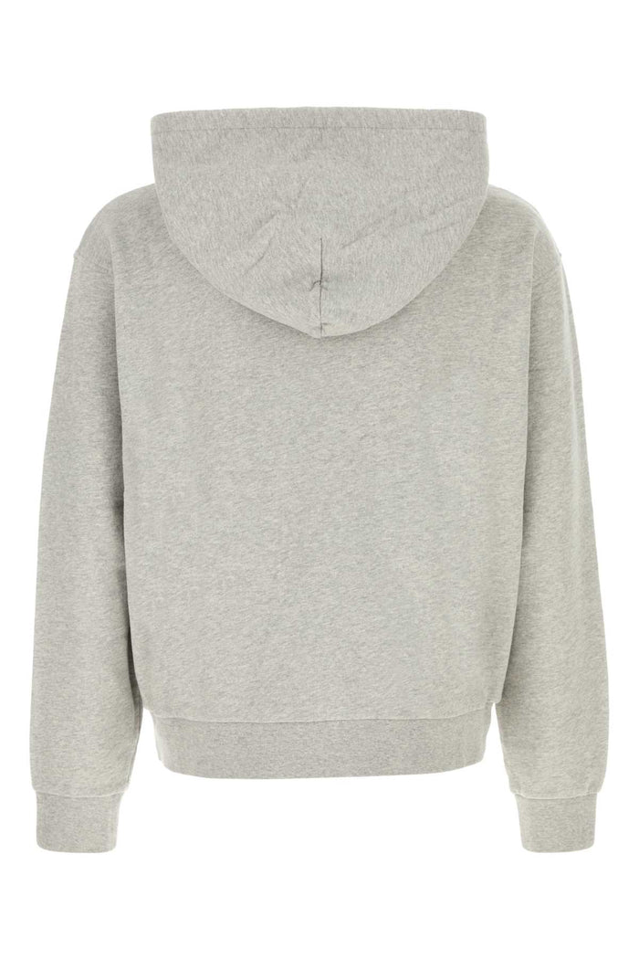 Grey Cotton Sweatshirt Exterior: Felpe