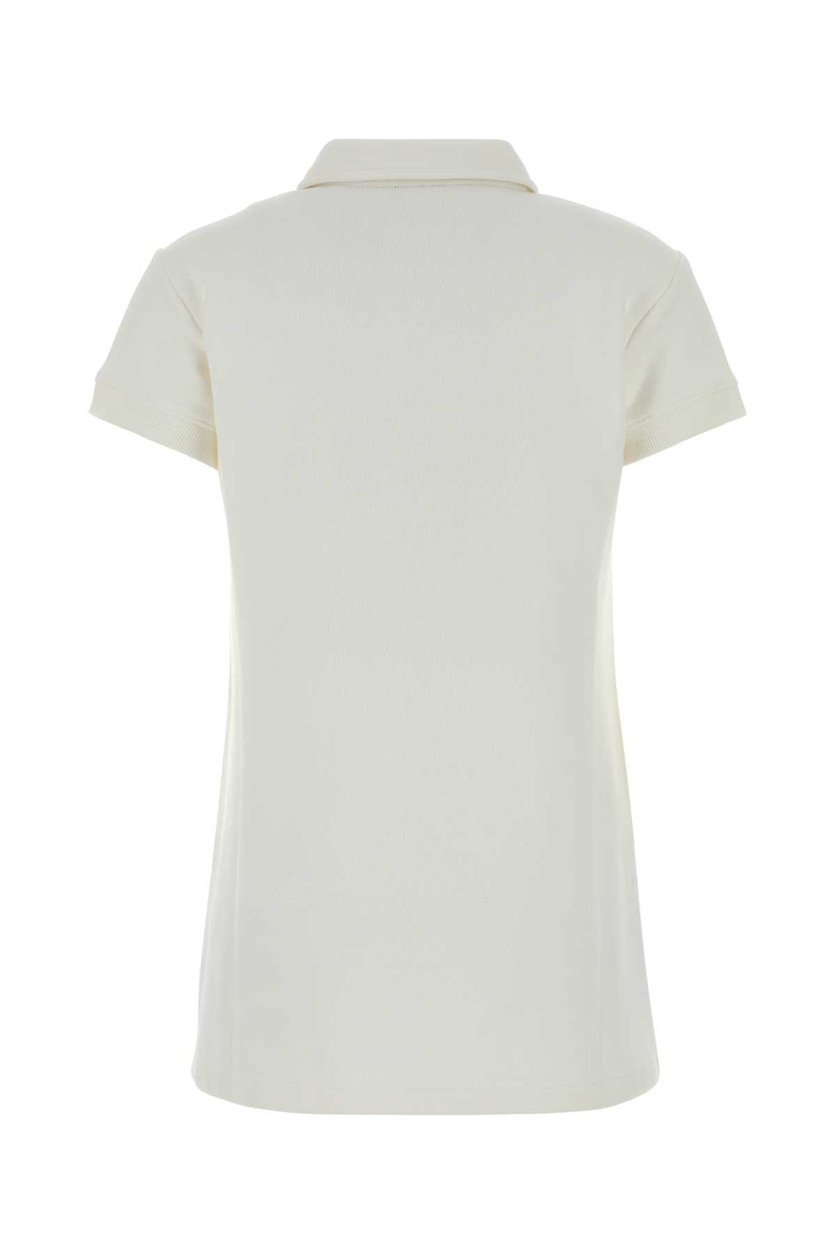 White Cotton Polo Dress Exterior: Abiti