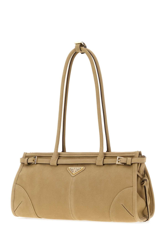 Beige Nabuk Prada Bonnie Shoulder Bag Deserto Borse A Mano
