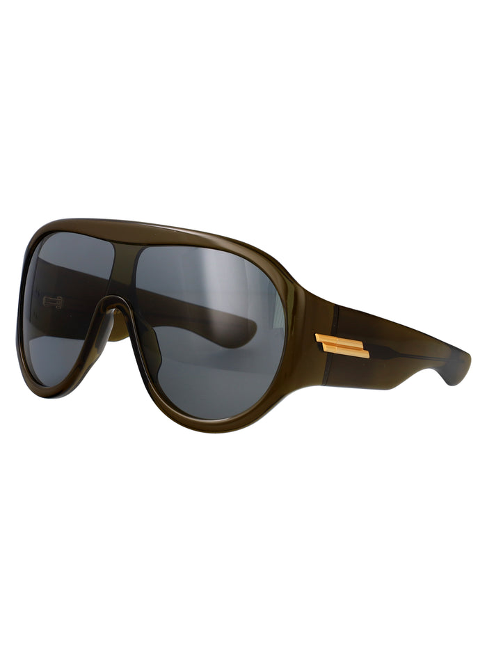 Bv1345s Green-green-grey Acetate Sunglasses