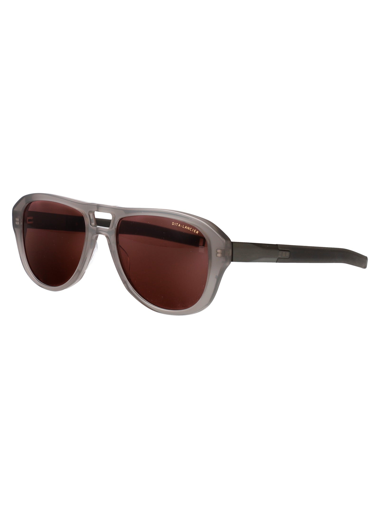Dls430-A-01 01 Stone Grey - Brushed Antique Silver Metal Sunglasses