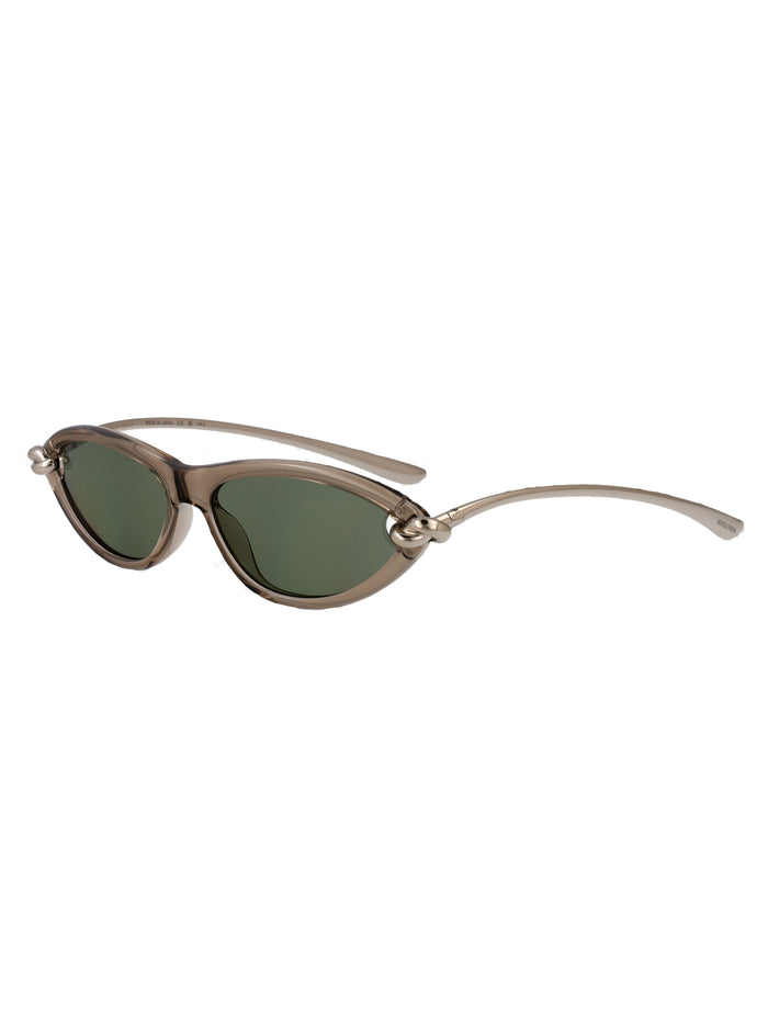 Beige-silver-green Injected Sunglasses