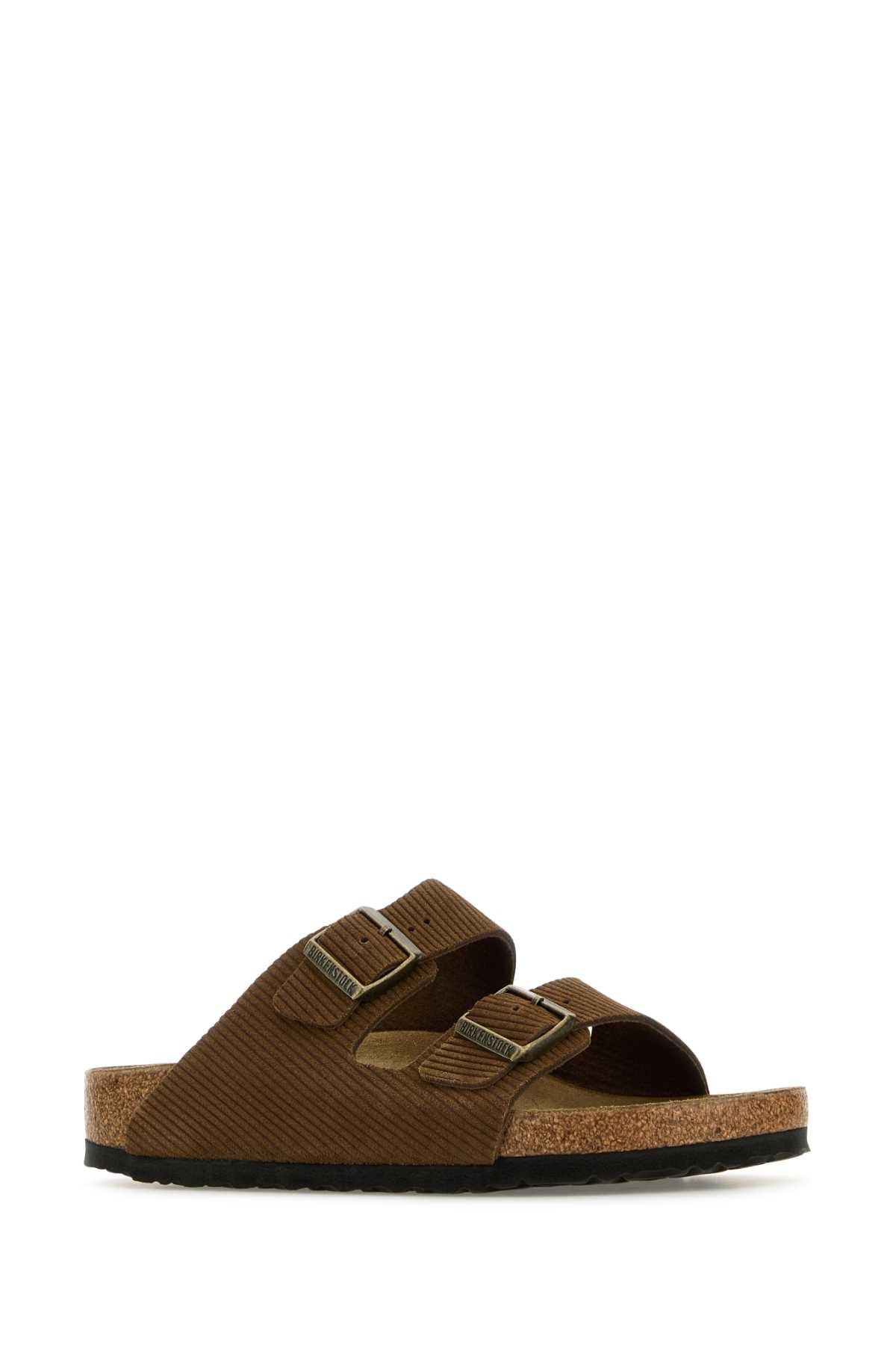 Brown Suede Arizona Slippers Darktea
