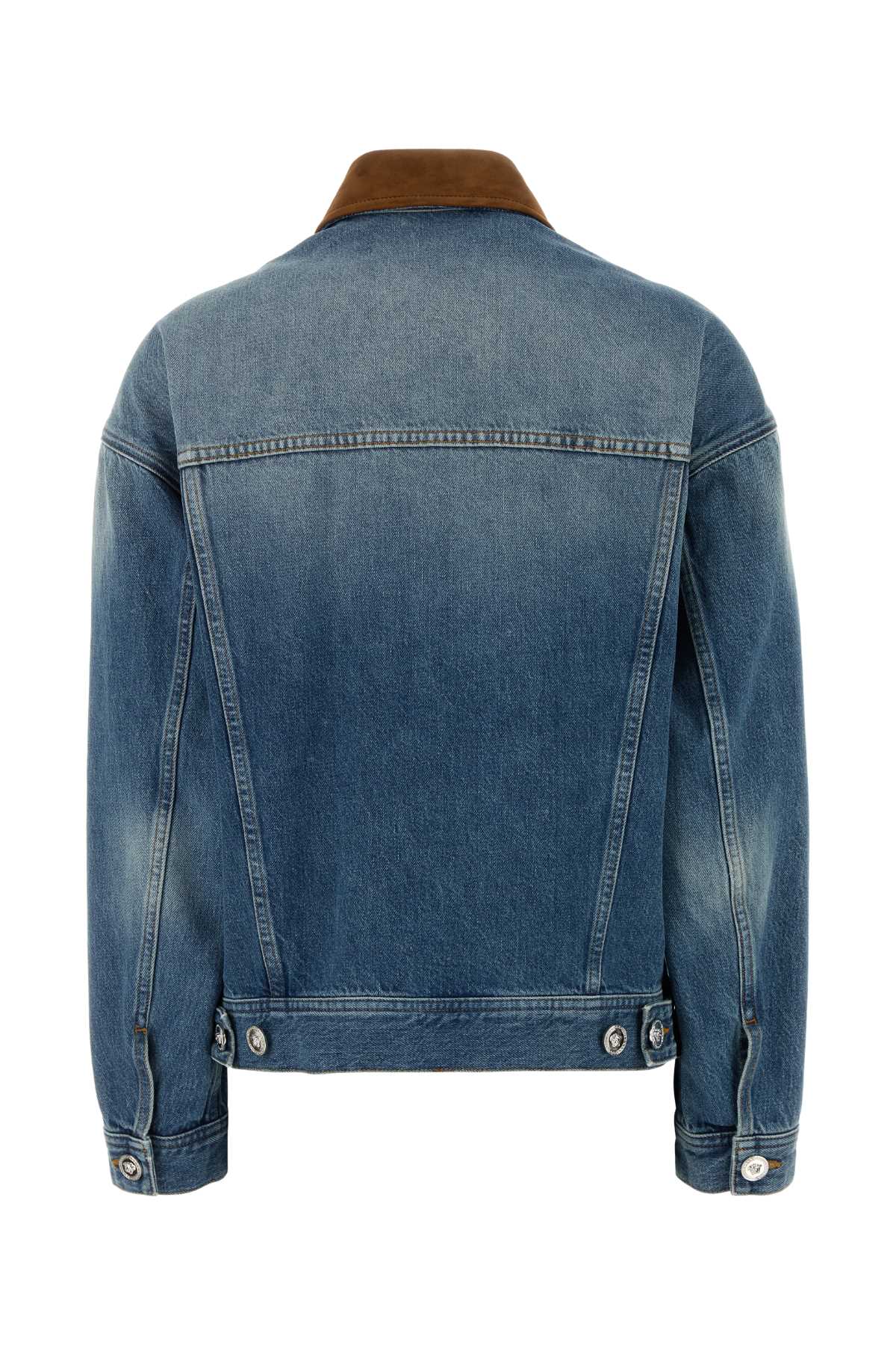 Denim Jacket Mediumblue Exterior: Cotton Giubbini