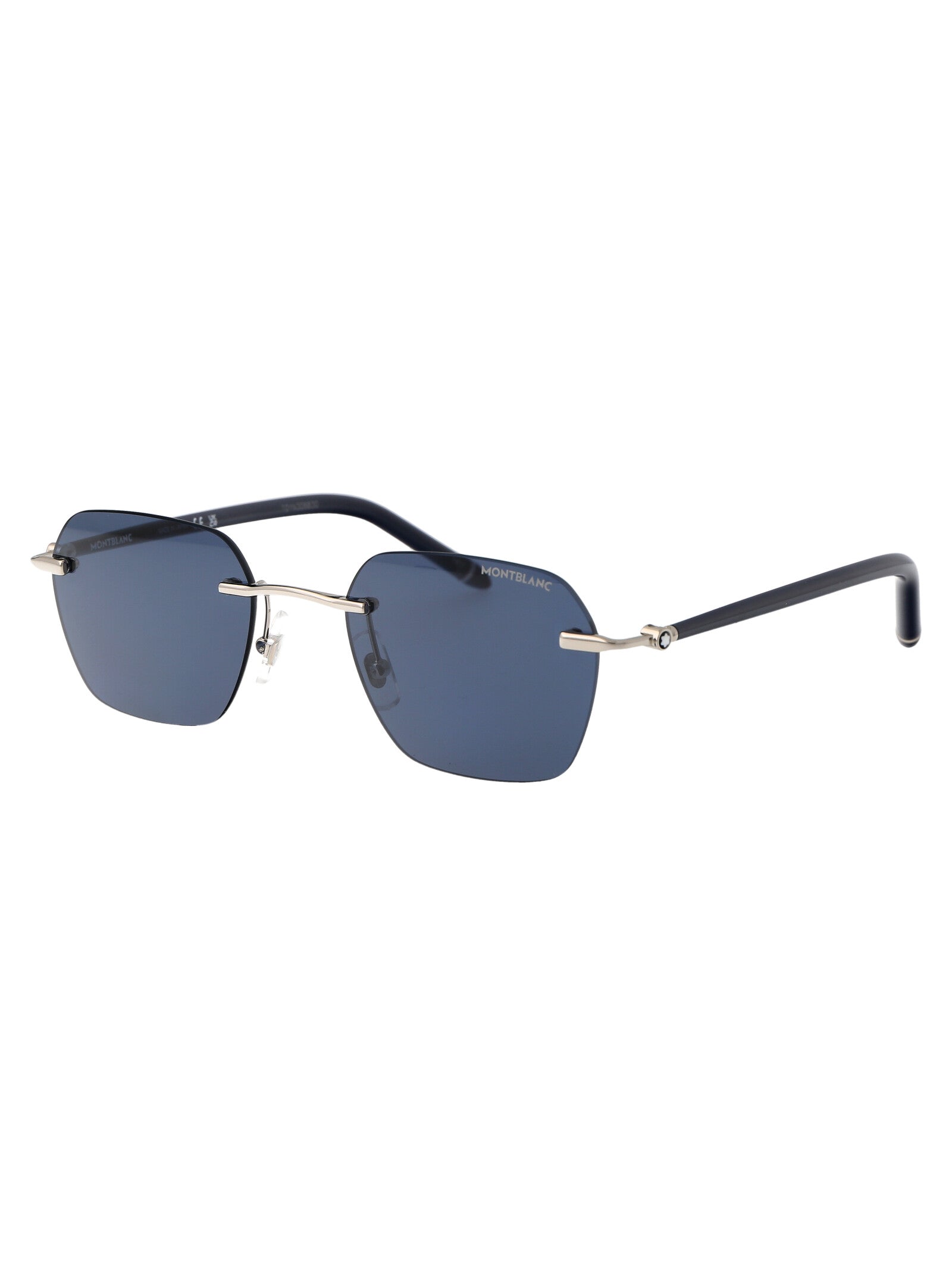 003 Silver Blue Acetate Sunglasses
