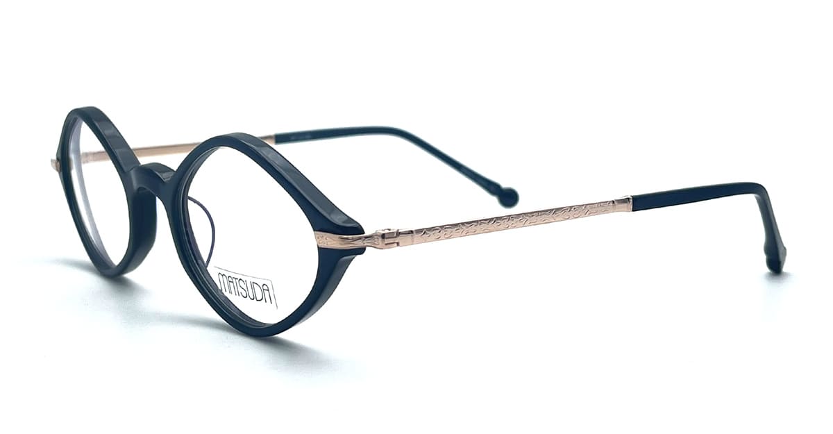 M2066.rx.nvy-Rg.47 Nd Acetate Eyeglasses