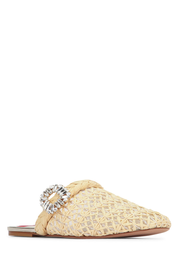 Bab Viv Strass Buc Raffia Sling C209desertoscuc002avorio Slippers