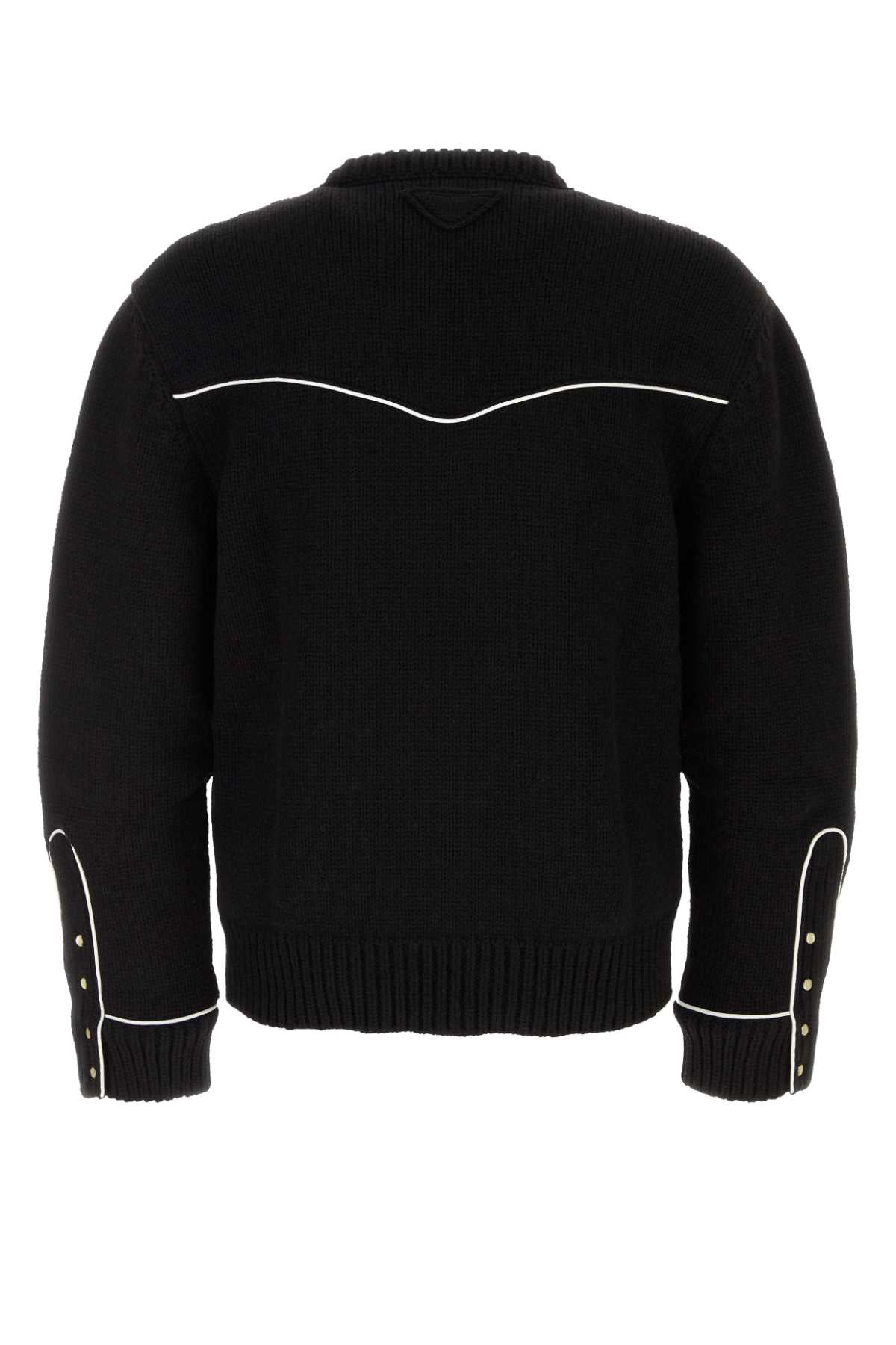 Black Wool Sweater Nero Maglieria