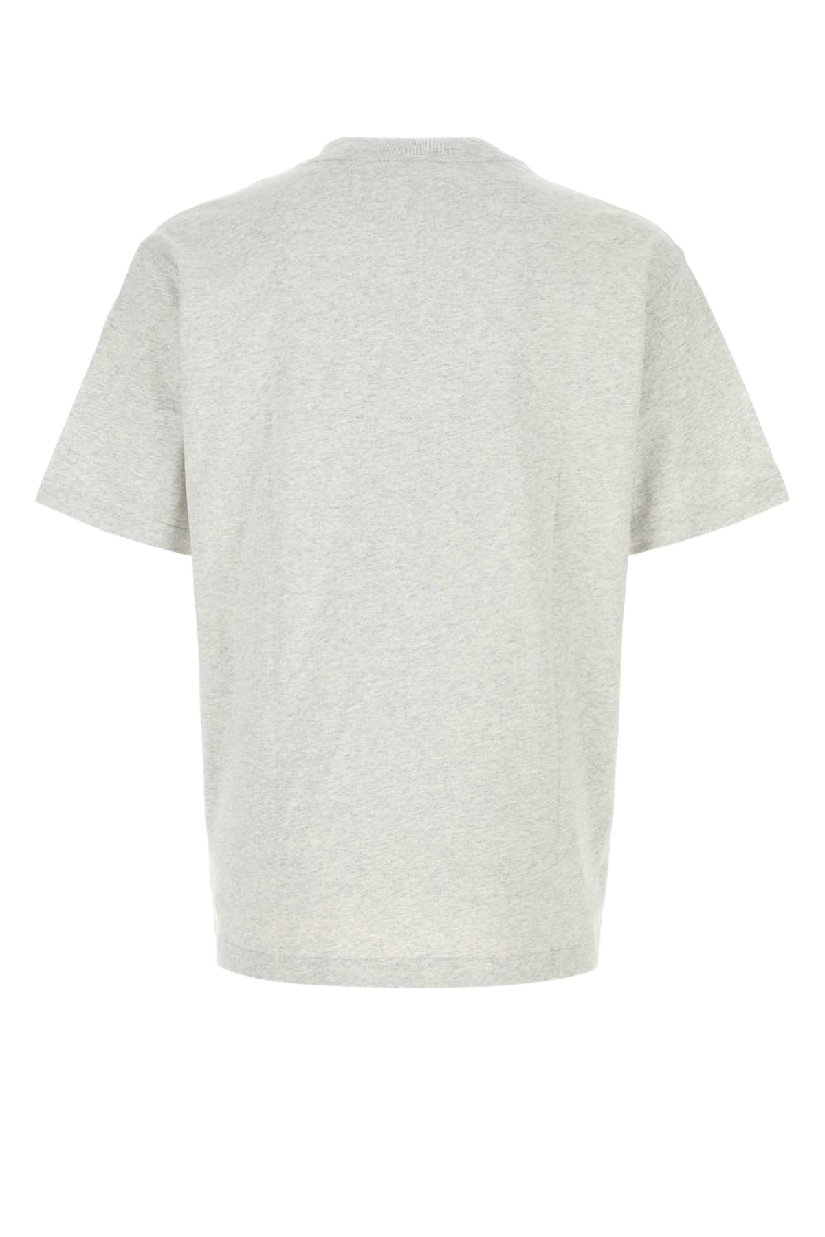 Melange Grey Cotton T-Shirt Ashheather Exterior