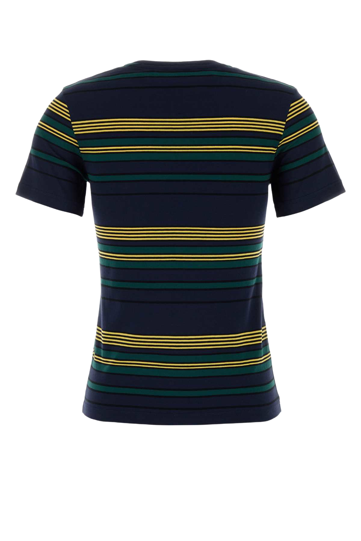 Embroidered Cotton T-Shirt Blubottiglia Exterior