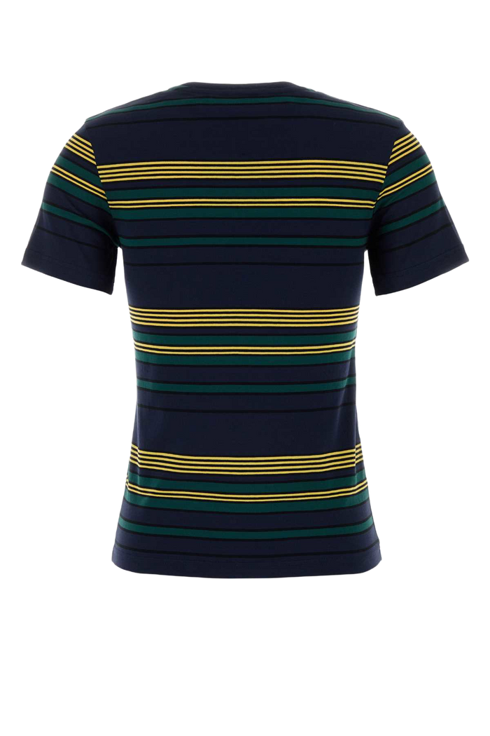 Embroidered Cotton T-Shirt Blubottiglia Exterior