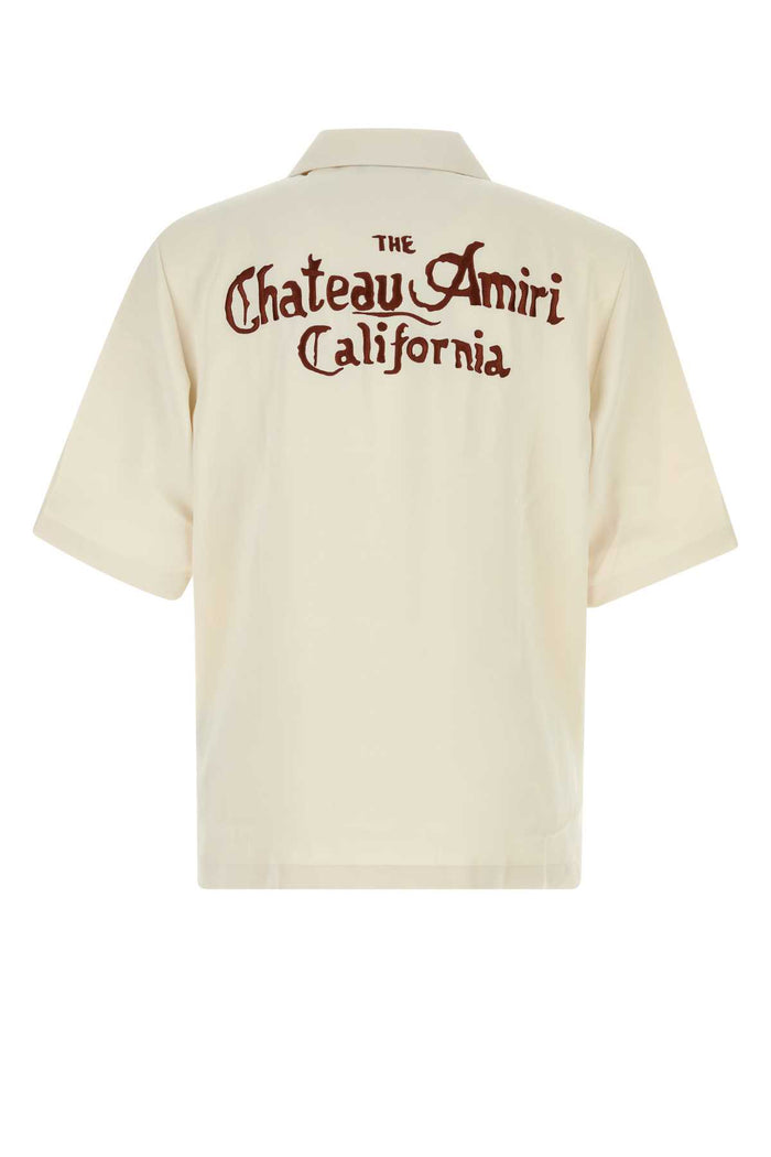 Ivory Polyester Shirt Alabaster Exterior: Camicie