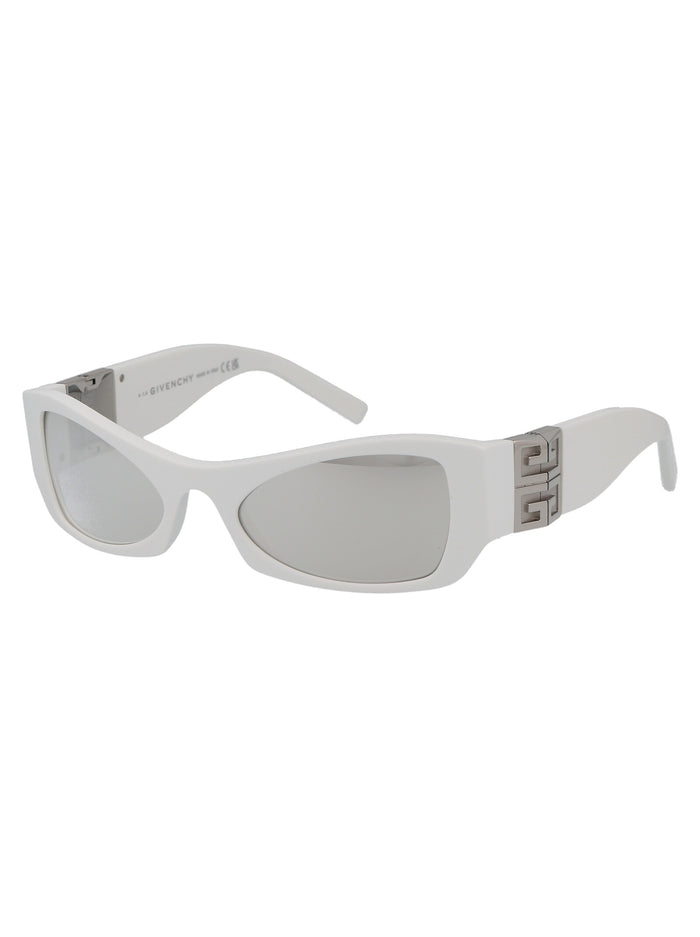 Gv40079i 21c White / Smoke Mirror Plastic Sunglasses