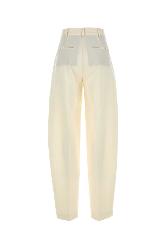 Ivory Gabardine Pant Exterior: Acetate Viscose Pantaloni