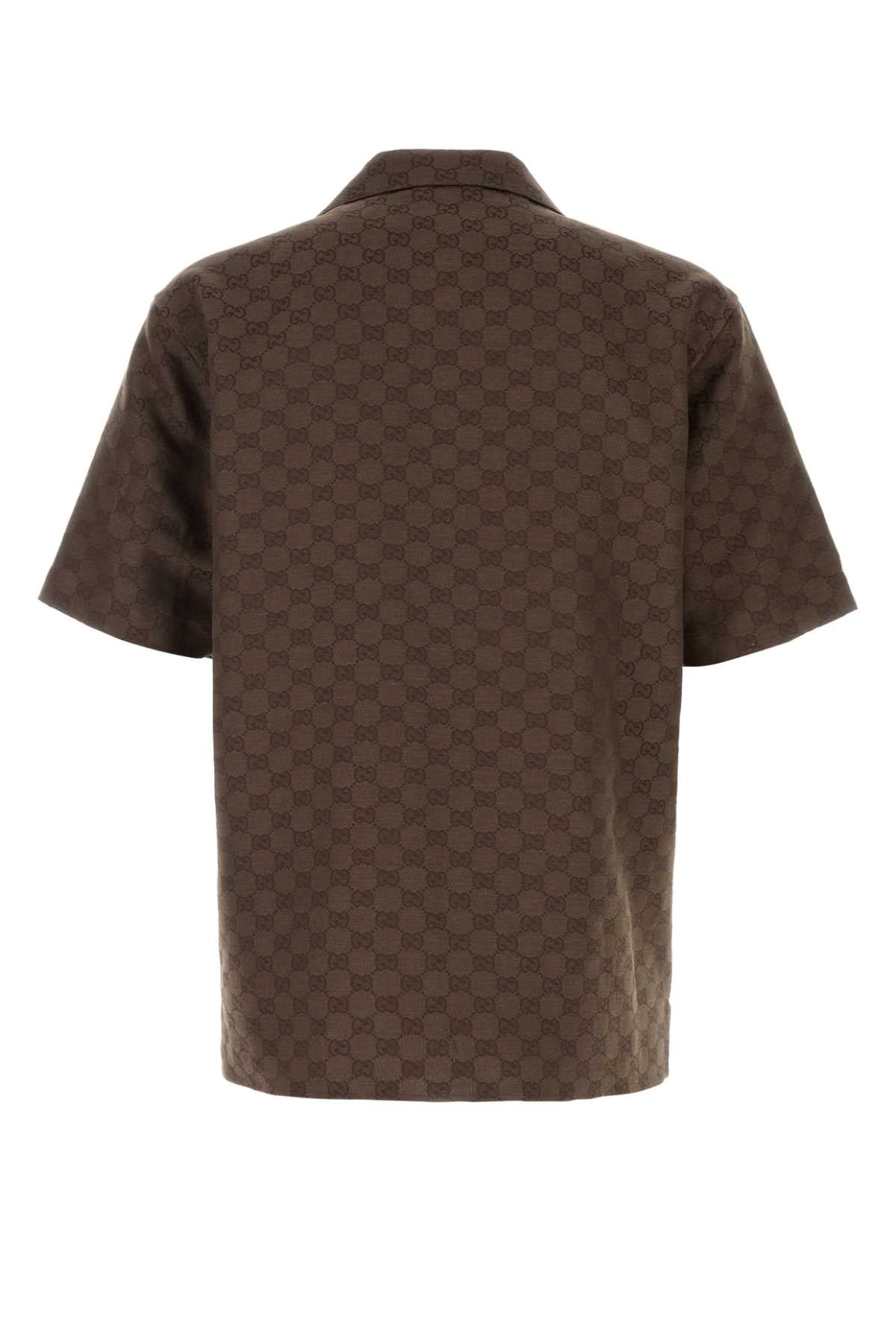 Licoricebrown Exterior: Linen Polyester Camicie