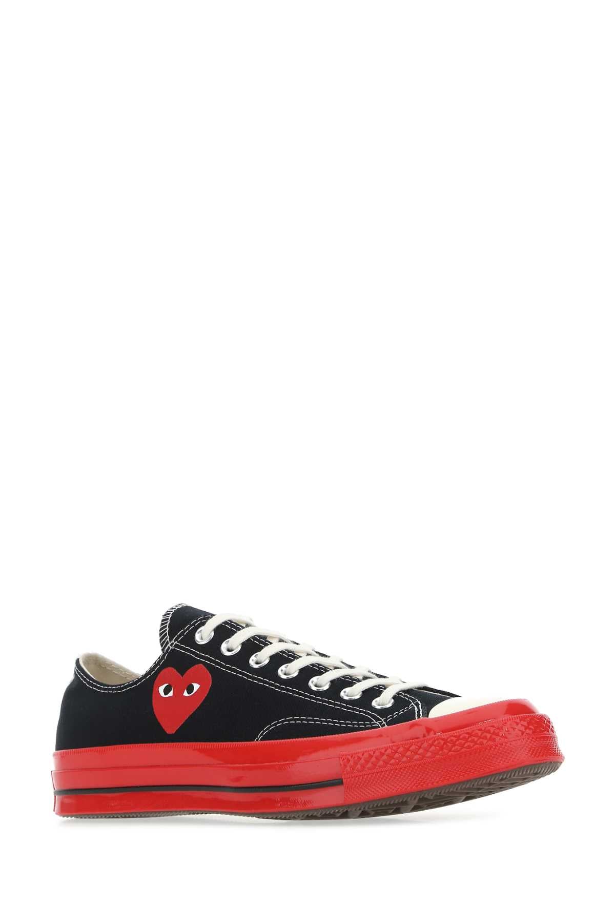Black Canvas Comme Des Garã§ons X Converse Sneakers