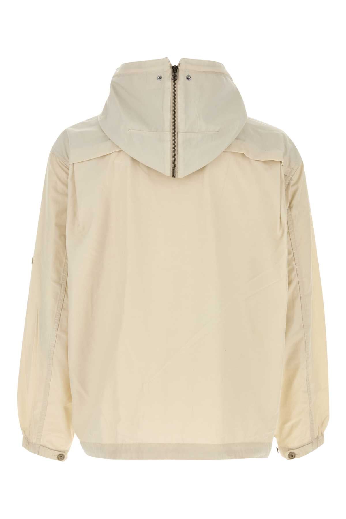 Ivory Nylon Jacket Lightbeige Exterior: Giubbini