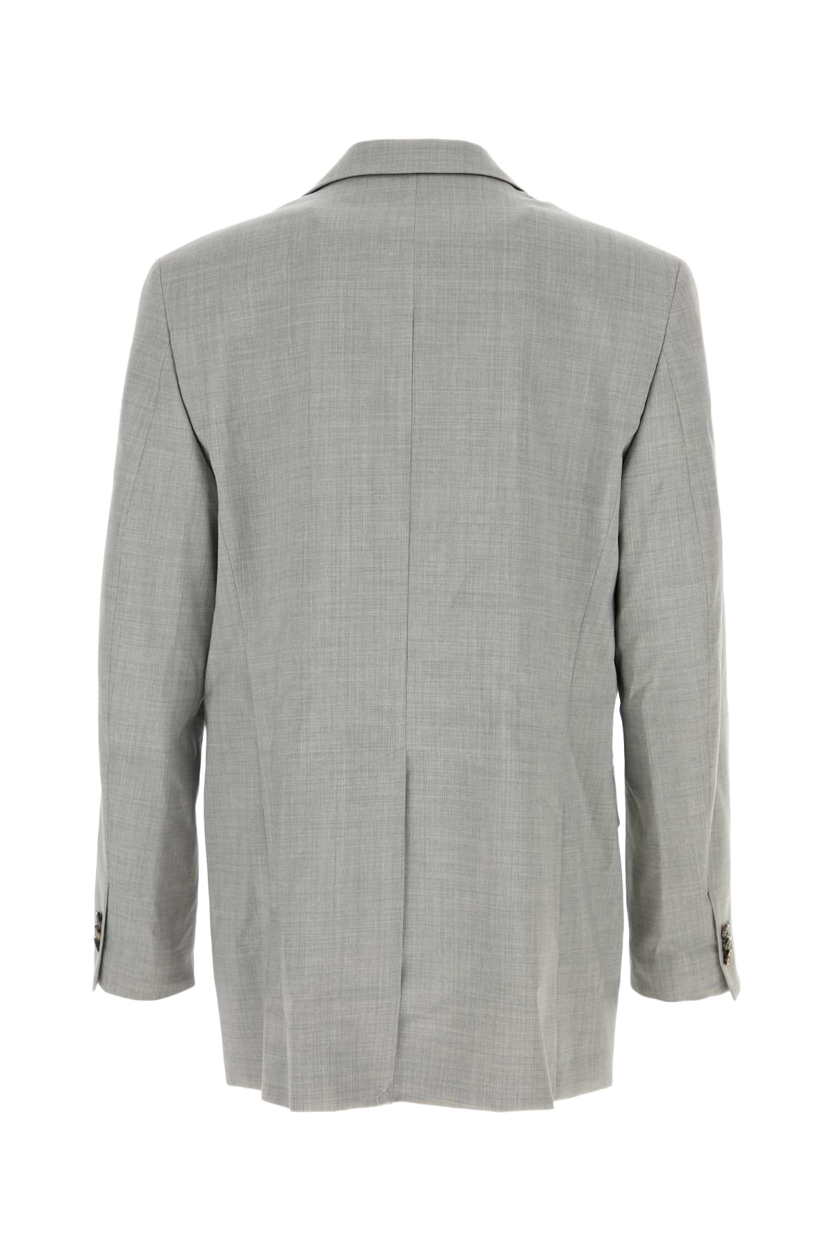 Grey Wool Blazer Giacche E Gilet